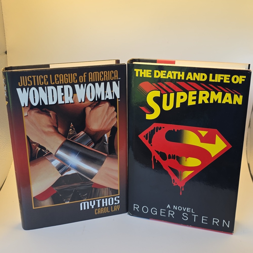 DC Comics Hardcover Book Set Death and Life of Superman & Wonder Woman Mythos